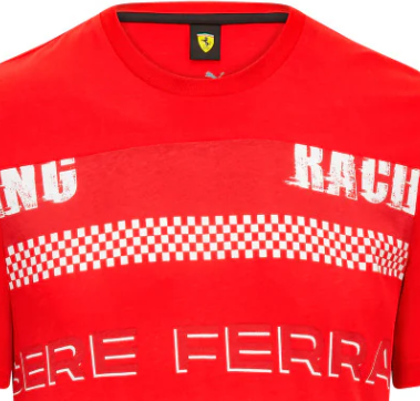 Ferrari Grafik-T-Shirt für Herren, Rot