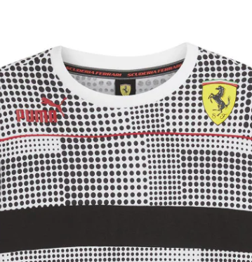 Ferrari T-Shirt, Race Camo SDS AOP, schwarz