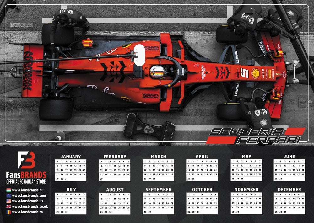 Kalendář závodů Scuderia Ferrari