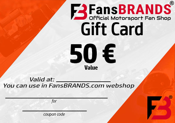 Dárkový poukaz 50 € - FansBRANDS®