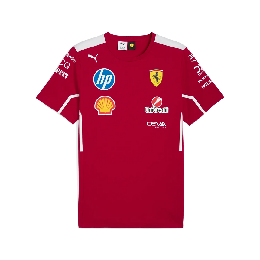 Scuderia Ferrari Zespół Koszulka z okrągłym dekoltem 🔥