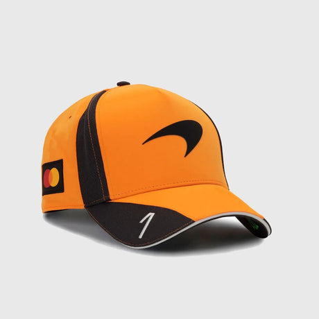 McLaren czapka, zespół, Lando Norris, papaja
