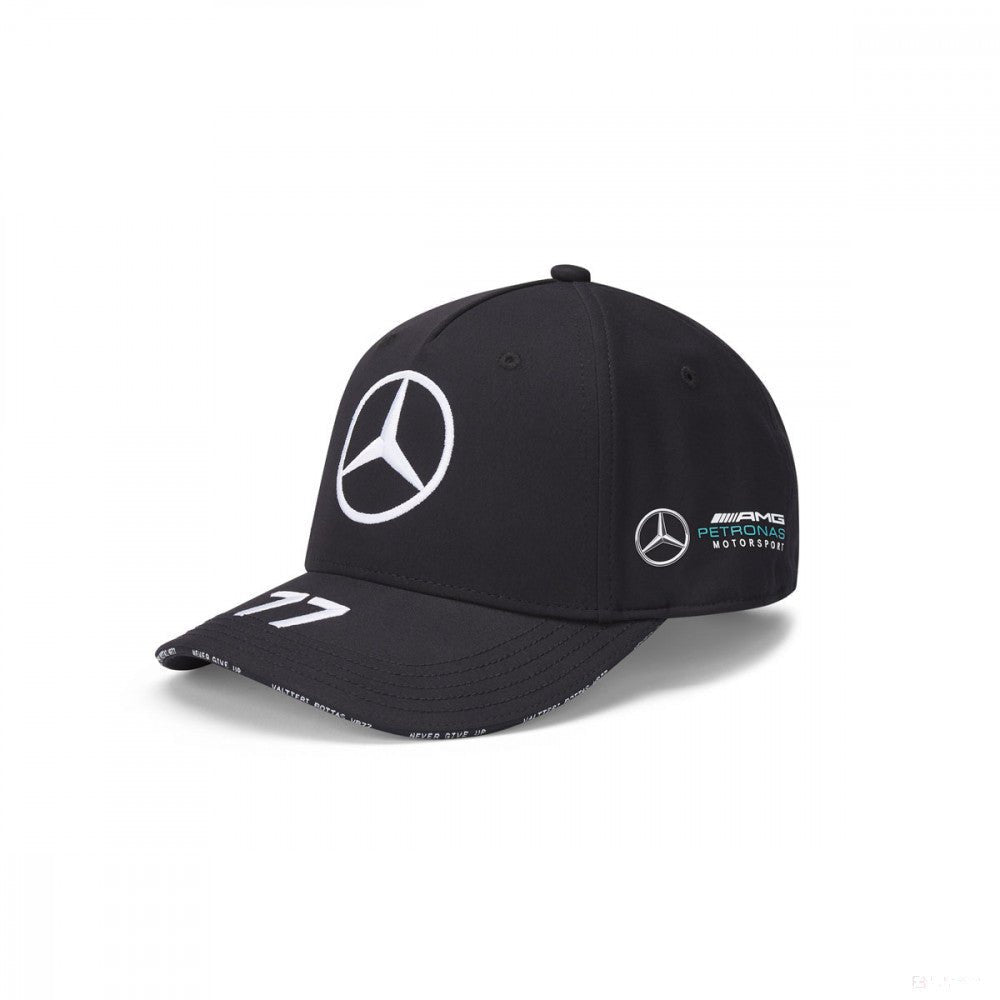 Czapka baseballowa Mercedes, Valtteri Bottas, dla dorosłych, czarna, 20/21