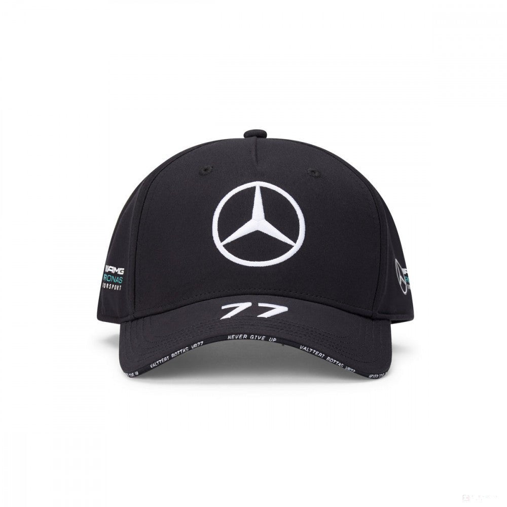 Czapka baseballowa Mercedes, Valtteri Bottas, dla dorosłych, czarna, 20/21