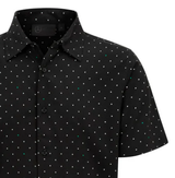 Mercedes Men's Polka Dot Shirt, Black