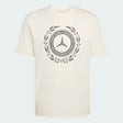 Mercedes póló, Silver Arrows, adidas, biały, 2026
