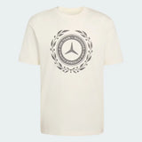 Mercedes póló, Silver Arrows, adidas, biały, 2026