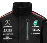Męska kurtka przeciwdeszczowa Mercedes Zespół, czarna, 2023
