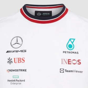 Mercedes Kinder T-Shirt, Team, Weiß, 2022