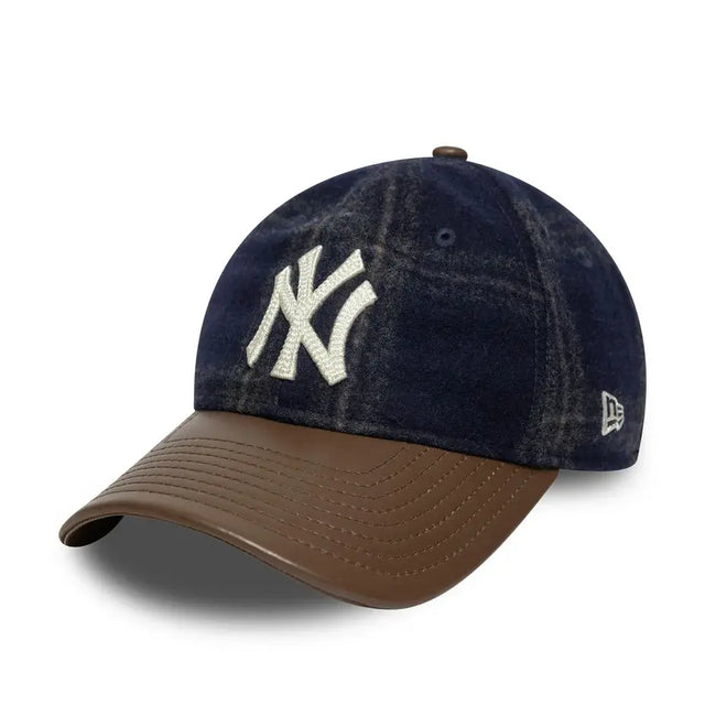 Nowy Jork Yankees sapka, loden bőr, New Era, 9TWENTY, brązowa