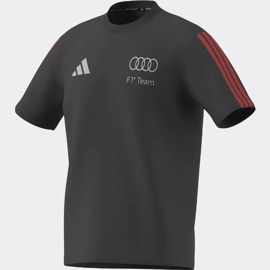 Pólko Audi, DNA, małe logo, adidas, szare