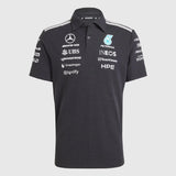 Pólko Mercedes, zespół, inżynierowie, adidas, czarne, 2026