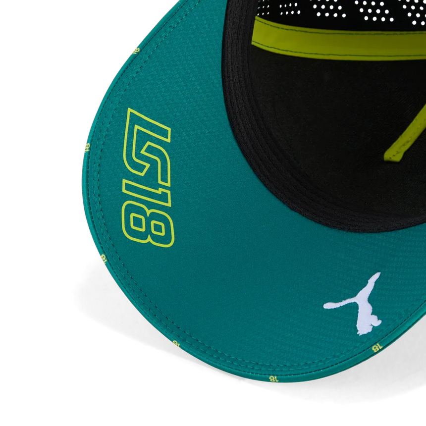 Czapka Aston Martin, zespół, Lance Stroll, zielona