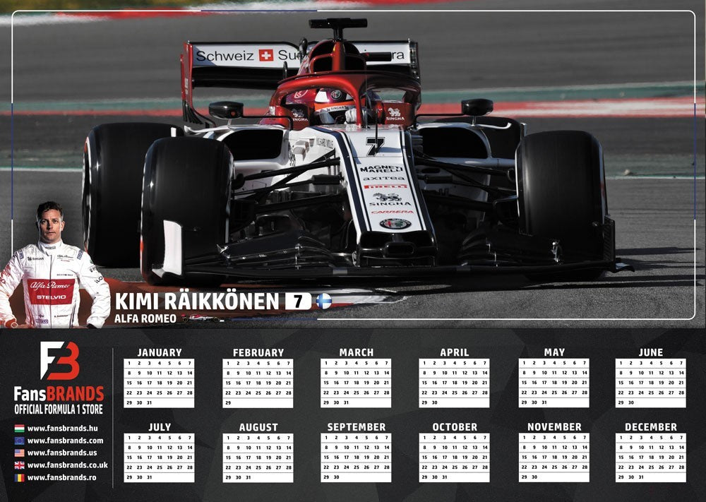 Kalendář závodů Kimi Raikkönen