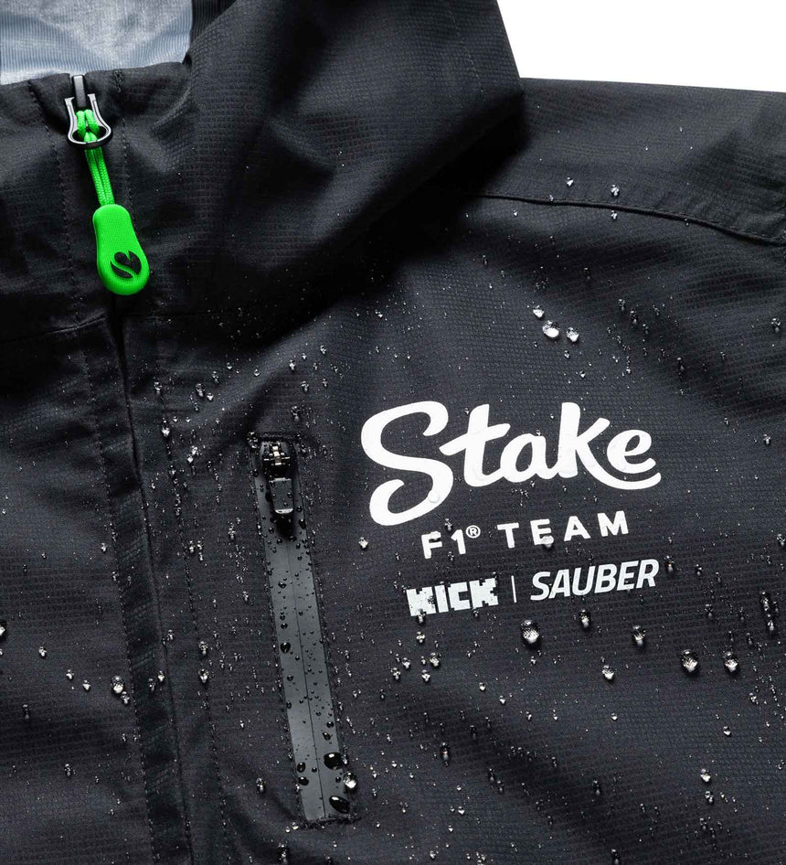 Kick Sauber Jacke, CODE ZERO, Team, regenfest, schwarz, 2024
