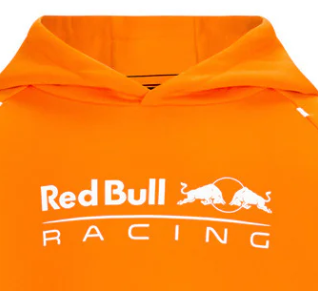 Sweter dziecięcy Red Bull Max Verstappen, z kapturem, pomarańczowy, 2022