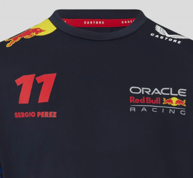 Red Bull jersey driver Sergio Pérez