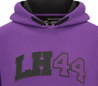 Bluza z kapturem Mercedes Lewis Hamilton, fioletowa