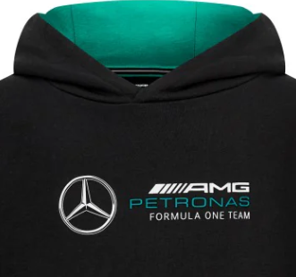 Mercedes Logo Hoodie for Kids, Black