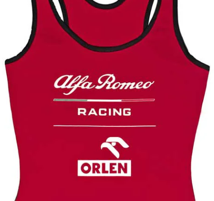 Top damski Alfa Romeo, Essential, czerwony, 2020