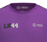 Koszulka sportowa Mercedes Lewis Hamilton, fioletowa