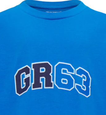 Mercedes George Russell Kinder-T-Shirt mit Logo, Blau