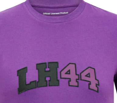 Mercedes Lewis Hamilton Logo Kids T-Shirt, Purple