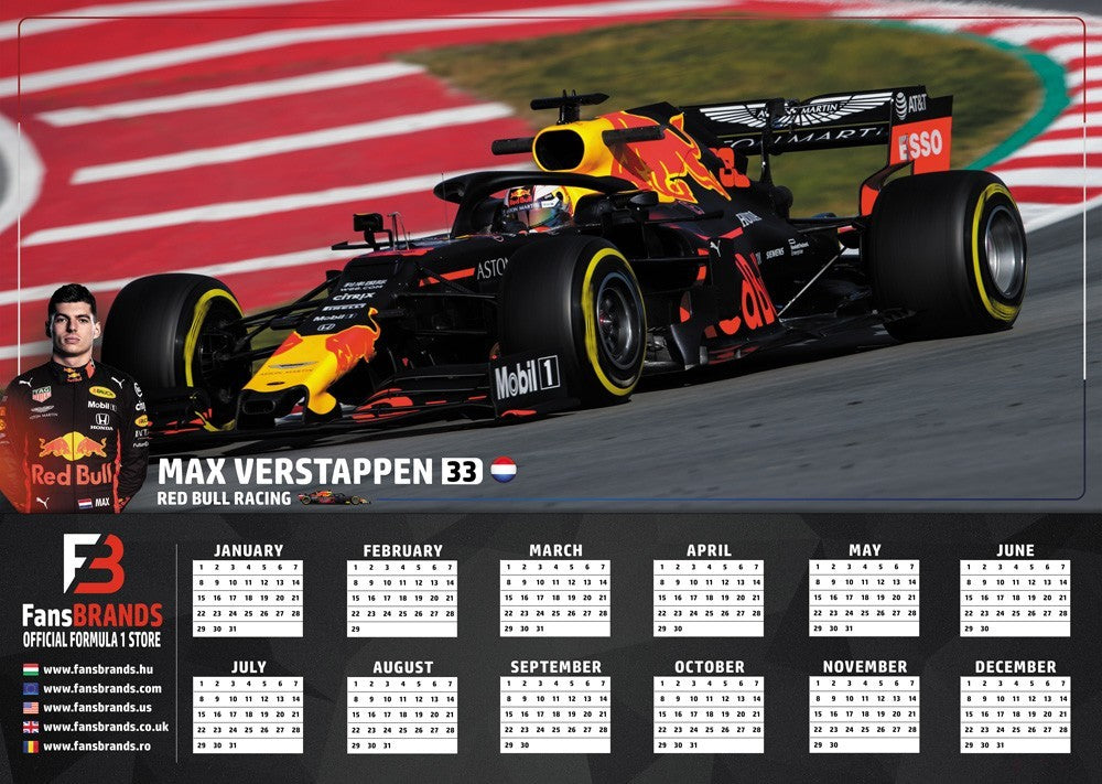 Kalendář závodů Maxe Verstappena - FansBRANDS®